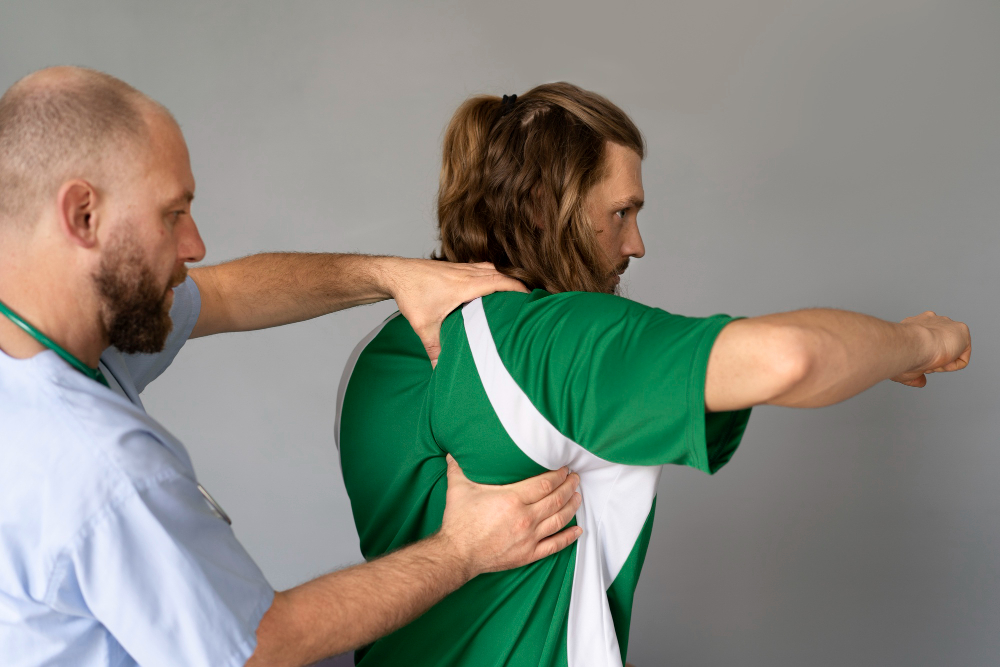 chiropractic care helps relieve shoulder pain and stiffness.