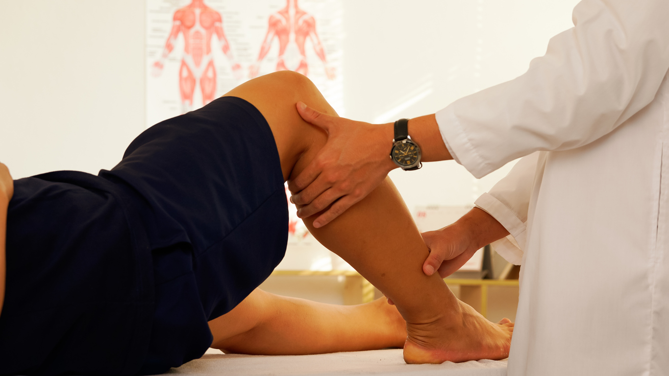treating knee pain at the root adjustment.